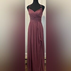 David's Bridal Plum Maxi Skirt